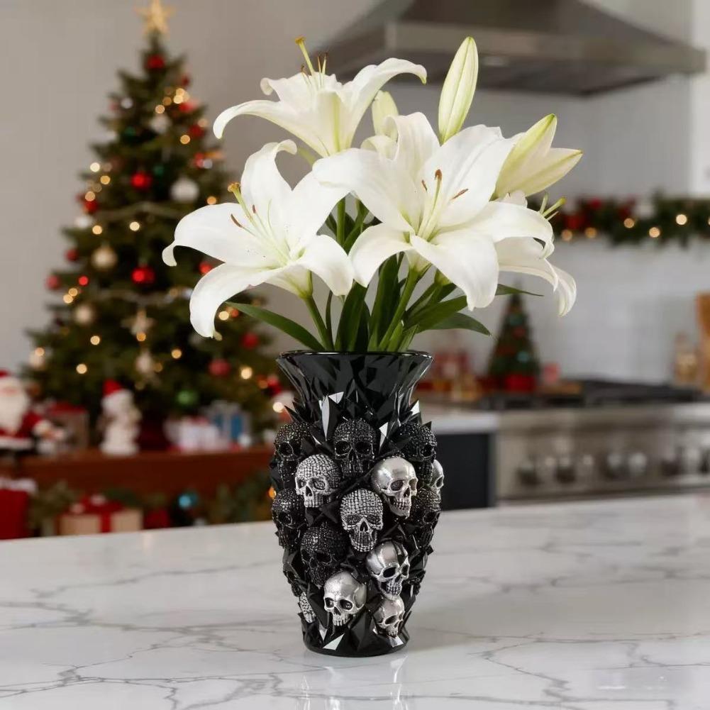 Jarrón de Resina con Calavera  - Florist Supply Vases reseña y precio