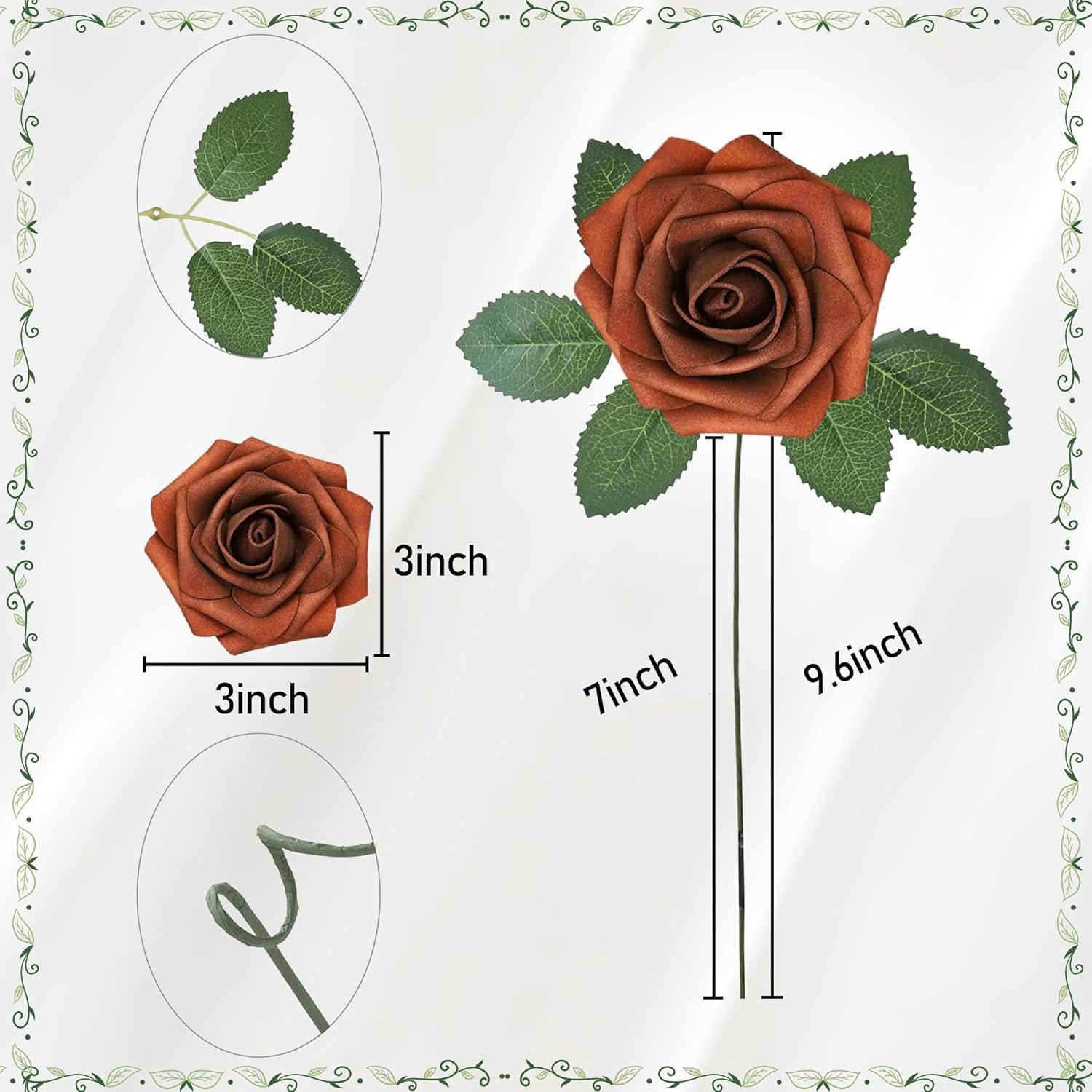 25 rosas artificiales para arr - Florist Supply Bulk reseña y precio