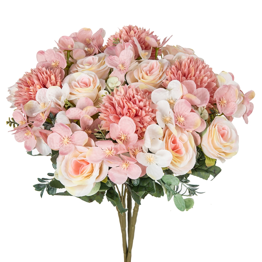 Ramo de novia de seda de crisa - Florist Supply Vases reseña y precio